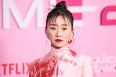 Gia Kim, Netflix 'in' Squid Game 'sezonu için Los Angeles Şehir Koleji' nde 12 Aralık 2024 'te Los Angeles, Kaliforniya, ABD' de düzenlenen Los Angeles Premiere And Fan Organent 'e geliyor..  