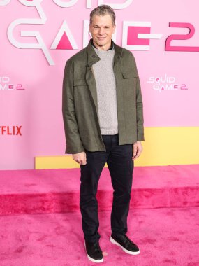 Netflix eş başkanı Greg Peters, Netflix 'in' Squid Game '2. sezonu için Los Angeles City College' de 12 Aralık 2024 'te Los Angeles, Kaliforniya, ABD' de düzenlenen Los Angeles Premiere And Fan Etkinliği 'ne geldi.. 