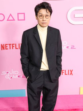Hwang Dong-hyuk, Netflix 'in 12 Aralık 2024' te Los Angeles City College, Kaliforniya, ABD 'de gerçekleştirdiği' Kalamar Oyunu 'için Los Angeles Premiere And Fan Organent' e geliyor..