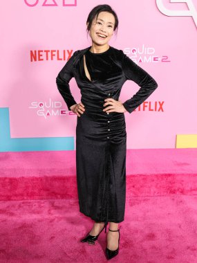 Kang Ae-shim, Netflix 'in 12 Aralık 2024' te Los Angeles, Kaliforniya, ABD 'de düzenlenen' Squid Game 'sezonunun Los Angeles City Koleji' nde düzenlenen Los Angeles Premiere And Fan Organent 'ine geliyor..    