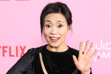 Kang Ae-shim, Netflix 'in 12 Aralık 2024' te Los Angeles, Kaliforniya, ABD 'de düzenlenen' Squid Game 'sezonunun Los Angeles City Koleji' nde düzenlenen Los Angeles Premiere And Fan Organent 'ine geliyor..    