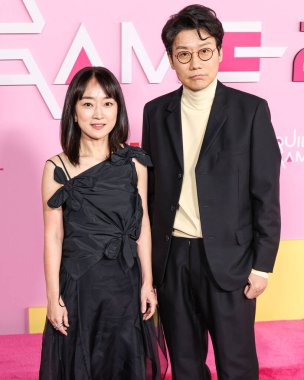Kim Ji-yeon ve Hwang Dong-hyuk, Netflix 'in 12 Aralık 2024' te Los Angeles, Kaliforniya, ABD 'de düzenlenen' Squid Game 'sezonu için Los Angeles, Kaliforniya' daki Los Angeles City College 'a geldiler..