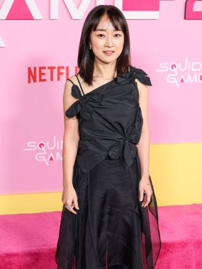Kim Ji-yeon, Netflix 'in' Squid Game 'sezonu için Los Angeles City College' da 12 Aralık 2024 'te Los Angeles, Kaliforniya, ABD' de düzenlenen Los Angeles Premiere And Fan Organent 'e geliyor..   