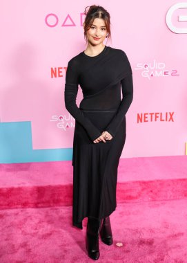 Liza Soberano arrives at the Los Angeles Premiere And Fan Event For Netflix's 'Squid Game' Season 2 held at the Los Angeles City College on December 12, 2024 in Los Angeles, California, United States.   clipart