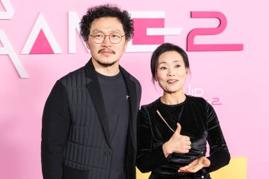 Yang Dong-geun ve Kang Ae-shim, Netflix 'in 12 Aralık 2024' te Los Angeles, Kaliforniya, ABD 'de düzenlenen' Squid Game 'sezonu için Los Angeles Premiere And Fan Organent' a geldiler..