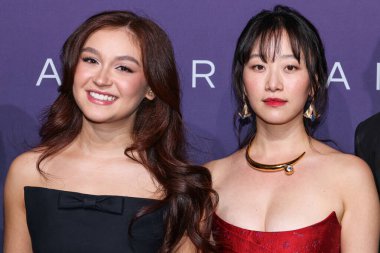 Anna Cathcart ve Gia Kim, 14 Aralık 2024 'te Beverly Hilton Oteli' nde düzenlenen 22. Unutulmaz Asya Amerikan Ödülleri 'ne geldiler..