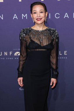 Joan Chen, 14 Aralık 2024 'te Beverly Hilton Oteli' nde düzenlenen 22. Geleneksel Unutulmaz Asya Amerikan Ödülleri 'ne geliyor..