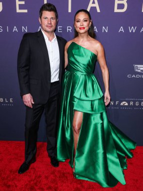 Nick Lachey ve eşi Vanessa Lachey, 14 Aralık 2024 'te Beverly Hilton Hotel' de düzenlenen 22. Geleneksel Unutulmaz Asya Amerikan Ödülleri 'ne geldiler..