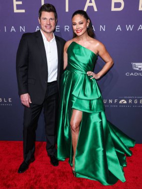 Nick Lachey ve eşi Vanessa Lachey, 14 Aralık 2024 'te Beverly Hilton Hotel' de düzenlenen 22. Geleneksel Unutulmaz Asya Amerikan Ödülleri 'ne geldiler..