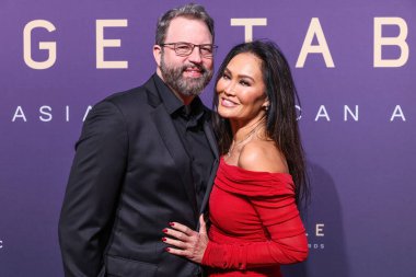 Paul Debevec ve Tia Carrere, 14 Aralık 2024 'te Beverly Hilton Hotel' de düzenlenen 22. Geleneksel Unutulmaz Asya Amerikan Ödülleri 'ne geldiler..