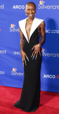 Cynthia Erivo, 3 Ocak 2025 'te Palm Springs Kongre Merkezi' nde düzenlenen 36. Palm Springs Uluslararası Film Festivali Ödülleri 'ne geldi..