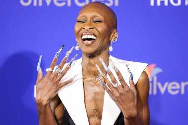 Cynthia Erivo, 3 Ocak 2025 'te Palm Springs Kongre Merkezi' nde düzenlenen 36. Palm Springs Uluslararası Film Festivali Ödülleri 'ne geldi..