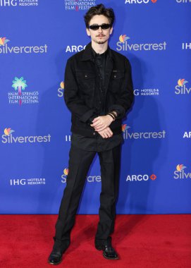 Timothee Chalamet, 3 Ocak 2025 'te Palm Springs Kongre Merkezi' nde düzenlenen 36. Palm Springs Uluslararası Film Festivali Ödülleri 'ne geldi..