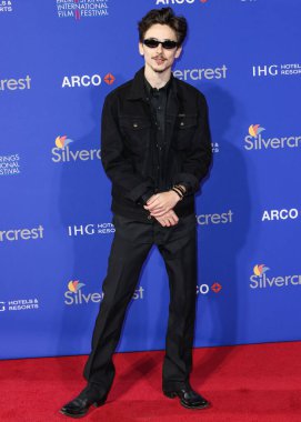Timothee Chalamet, 3 Ocak 2025 'te Palm Springs Kongre Merkezi' nde düzenlenen 36. Palm Springs Uluslararası Film Festivali Ödülleri 'ne geldi..