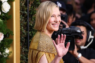 Cate Blanchett, Beverly Hilton Oteli 'nde 5 Ocak 2025' te düzenlenen 82. Yıllık Altın Küre Ödülleri 'ne geliyor..