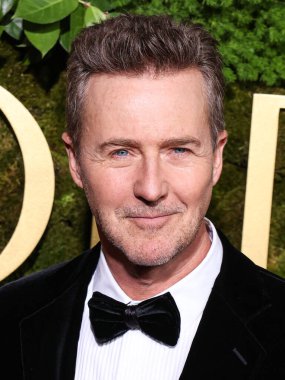 Edward Norton, Beverly Hilton Oteli 'nde 5 Ocak 2025' te düzenlenen 82. Altın Küre Ödülleri 'ne geliyor..