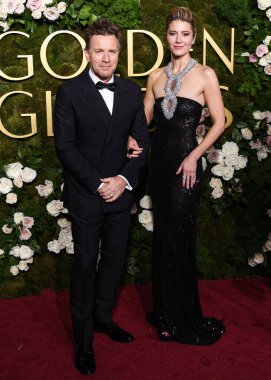 Ewan McGregor ve Mary Elizabeth Winstead, 5 Ocak 2025 'te Beverly Hilton Oteli' nde düzenlenen 82..