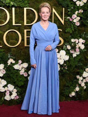 Jean Smart wearing Rhea Costa arrives at the 82nd Annual Golden Globe Awards held at The Beverly Hilton Hotel on January 5, 2025 in Beverly Hills, Los Angeles, California, United States. clipart