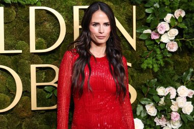 Jordana Brewster arrives at the 82nd Annual Golden Globe Awards held at The Beverly Hilton Hotel on January 5, 2025 in Beverly Hills, Los Angeles, California, United States. clipart