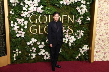 Gucci giyen Lee Jung-jae, 5 Ocak 2025 'te Beverly Hilton Oteli' nde düzenlenen 82.. 