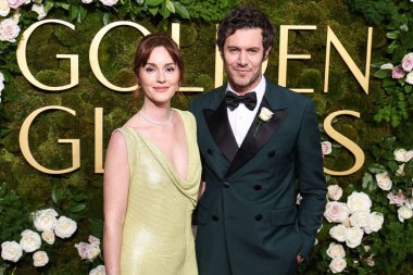 Leighton Meester ve kocası Adam Brody, 5 Ocak 2025 'te Beverly Hilton Oteli' nde düzenlenen 82..