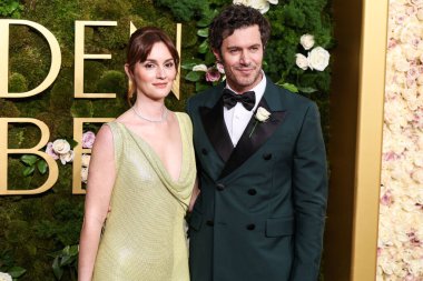 Leighton Meester ve kocası Adam Brody, 5 Ocak 2025 'te Beverly Hilton Oteli' nde düzenlenen 82.. 