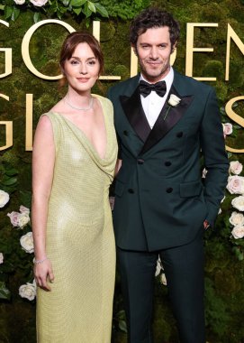 Leighton Meester ve kocası Adam Brody, 5 Ocak 2025 'te Beverly Hilton Oteli' nde düzenlenen 82.. 