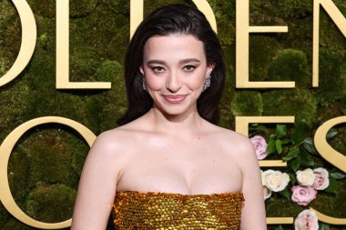 Özel bottega Veneta giyen Mikey Madison, 5 Ocak 2025 'te Beverly Hilton Oteli' nde düzenlenen 82.. 