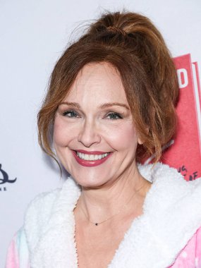 Amy Yasbeck arrives at Los Angeles Magazine Presents: Book Launch Party For 'Hollywood Virgin' to Benefit the Los Angeles Fire Department Foundation held at The Abbey Food and Bar on February 5, 2025 in West Hollywood, Los Angeles, California, USA. clipart