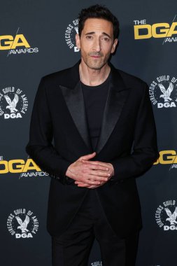 Dior 'u giyen Adrien Brody, 7 Şubat 2025' te Santa Monica, Los Angeles, Kaliforniya, ABD 'de düzenlenen Barker Hangar' da düzenlenen 30. Yıllık Eleştirmenler Seçimi Ödülleri 'ne geldi.. 