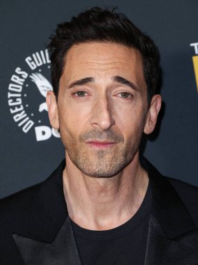 Dior 'u giyen Adrien Brody, 7 Şubat 2025' te Santa Monica, Los Angeles, Kaliforniya, ABD 'de düzenlenen Barker Hangar' da düzenlenen 30. Yıllık Eleştirmenler Seçimi Ödülleri 'ne geldi.. 