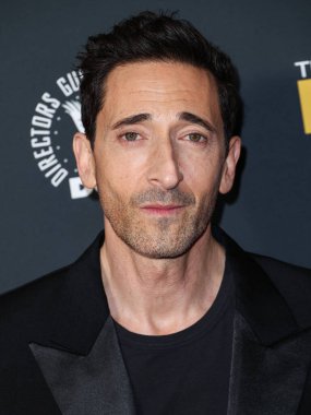 Dior 'u giyen Adrien Brody, 7 Şubat 2025' te Santa Monica, Los Angeles, Kaliforniya, ABD 'de düzenlenen Barker Hangar' da düzenlenen 30. Yıllık Eleştirmenler Seçimi Ödülleri 'ne geldi.. 