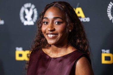 Khaite PF25 giyen Ayo Edebiri, Beverly Hills, Los Angeles, Kaliforniya, ABD 'de 8 Şubat 2025' te Beverly Hilton Hotel 'de düzenlenen 77.. 