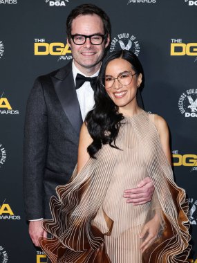 Bill Hader ve kız arkadaşı Ali Wong, 8 Şubat 2025 'te Beverly Hilton Oteli' nde düzenlenen 77. Geleneksel Amerikan Yönetmenler Birliği Ödülleri 'ne geldiler..