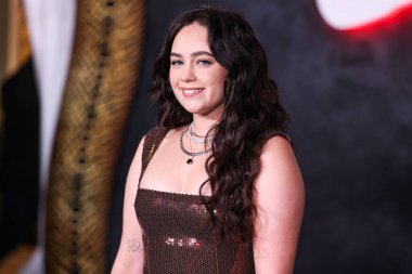 Mary Mouser, Netflix 'in' Cobra Kai 'dizisinin Los Angeles galasına 12 Şubat 2025' te Hollywood 'daki Mısırlı Tiyatrosu' nda düzenlenen 6.. 
