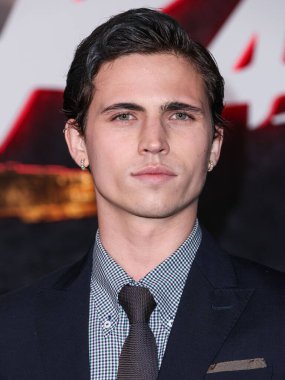 Tanner Buchanan arrives at the Los Angeles Premiere Of Netflix's 'Cobra Kai' Season 6 Part 3 Series Finale Event held at The Egyptian Theatre Hollywood on February 12, 2025 in Hollywood, Los Angeles, California, United States. clipart