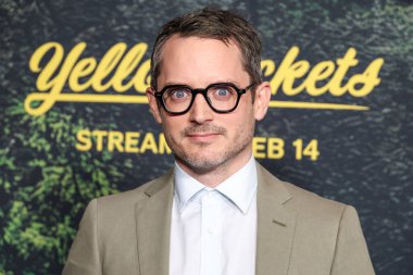 Elijah Wood, Paramount + With Showtime Orijinal Serisi 'YellowJackets' Sezon 3, 13 Şubat 2025 'te Amerika Yönetmenler Birliği (DGA) Tiyatro Kompleksi' nde düzenlenen Global Premiere of Paramount + With Showtime 'a geldi..