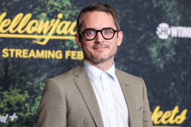 Elijah Wood, Paramount + With Showtime Orijinal Serisi 'YellowJackets' Sezon 3, 13 Şubat 2025 'te Amerika Yönetmenler Birliği (DGA) Tiyatro Kompleksi' nde düzenlenen Global Premiere of Paramount + With Showtime 'a geldi..