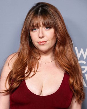 Carolyn Lipka, 15 Şubat 2025 'te Beverly Hilton Oteli' nde düzenlenen 77. geleneksel Yazarlar Derneği Los Angeles Ödül Töreni 'ne geliyor..