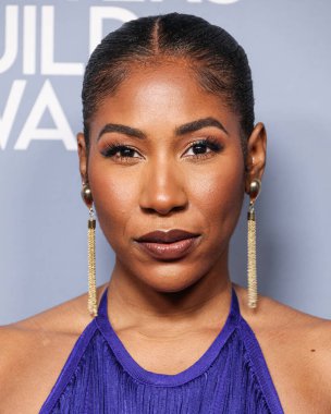 Diarra Kilpatrick, 15 Şubat 2025 'te Beverly Hilton Oteli' nde düzenlenen 77. geleneksel Yazarlar Loncası Ödül Töreni 'ne geliyor..