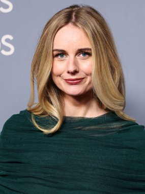 Justine Lupe, 15 Şubat 2025 'te Beverly Hilton Oteli' nde düzenlenen 77. geleneksel Yazarlar Derneği Los Angeles Ödül Töreni 'ne geliyor..