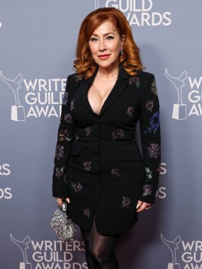 Lisa Ann Walter, Beverly Hilton Oteli 'nde 15 Şubat 2025' te Beverly Hills, Los Angeles, Kaliforniya, ABD 'de düzenlenen 77. yıllık Yazarlar Derneği Ödül Töreni' ne geliyor..