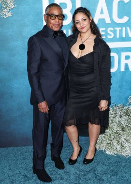 Giancarlo Esposito and daughter Syrlucia Esposito arrive at the 7th Annual American Black Film Festival (ABFF) Honors 2025 held at the SLS Hotel, a Luxury Collection Hotel, Beverly Hills on February 17, 2025 in Los Angeles, California, United States. clipart