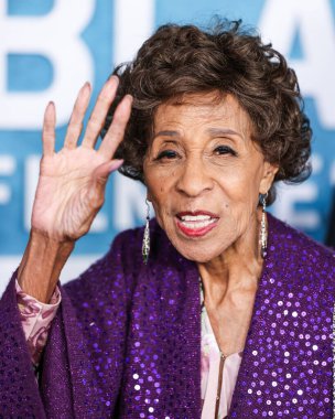Marla Gibbs, 17 Şubat 2025 'te Beverly Hills' teki SLS Oteli 'nde düzenlenen 7. Yıllık Amerikan Siyahi Film Festivali' ne (ABFF) geldi..