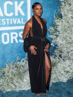 Tika Sumpter, 17 Şubat 2025 tarihinde Los Angeles, Kaliforniya, ABD 'de bulunan Beverly Hills' teki SLS Hotel 'de düzenlenen 7. Geleneksel Amerikan Siyah Film Festivali' ne (ABFF) geldi..