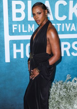 Tika Sumpter, 17 Şubat 2025 tarihinde Los Angeles, Kaliforniya, ABD 'de bulunan Beverly Hills' teki SLS Hotel 'de düzenlenen 7. Geleneksel Amerikan Siyah Film Festivali' ne (ABFF) geldi..