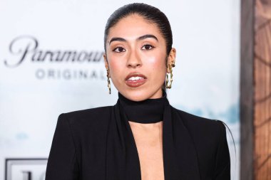 Aminah Nieves, 19 Şubat 2025 'te Harmony Gold Theater' da düzenlenen Paramount + Series '1923' ün Los Angeles Prömiyeri 'ne geldi..