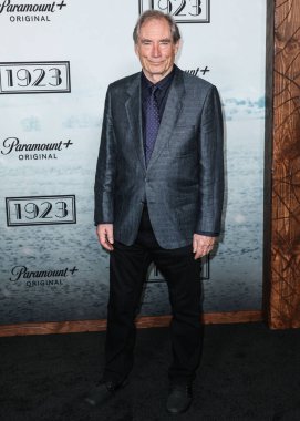 Timothy Dalton arrives at the Los Angeles Premiere Of Paramount+ Series' '1923' Season 2 held at the Harmony Gold Theater on February 19, 2025 in Hollywood, Los Angeles, California, United States.      clipart