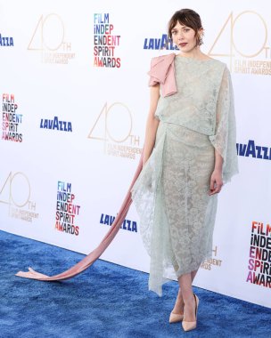 Erdem 'i giyen Elizabeth Olsen, 22 Şubat 2025' te Santa Monica Plajı 'nda düzenlenen 40. Yıllık Bağımsız Film Ödülleri' ne ulaştı.. 