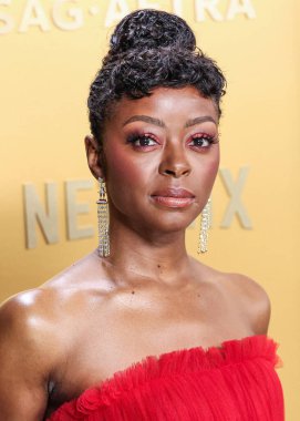 Louis Vuitton elbisesi ve Lagos mücevheri giyen Danielle Deadwyler, 23 Şubat 2025 'te Los Angeles, Kaliforniya, ABD' deki Shrine Auditorium ve Expo Hall 'da düzenlenen 31..     